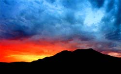 Snake Mountain, Yucca Mountain is located within the Western Shoshone Nation and has long been a place of powerful spiritual energy for the Shoshone and the Paiute. 