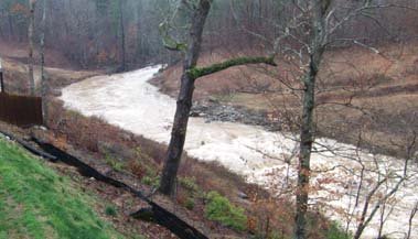 creek overflowing