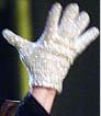 Jackson's white, crystal-beaded glove worn during 