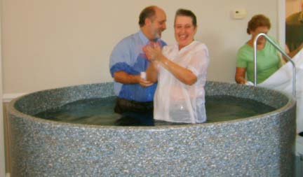 Donna Rochelle after baptism